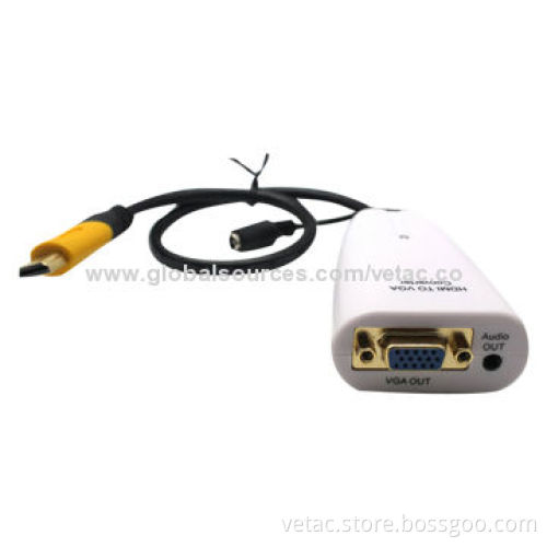 HDMI to VGA Converter with Audio, Easy to Use